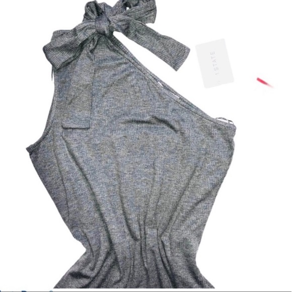 Ribbed Knit Dress One Shoulder Cutout Bodycon NWT 1.State Cocktails Sexy XS - Picture 11 of 11